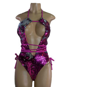 Wrap & Sequin Bodysuit